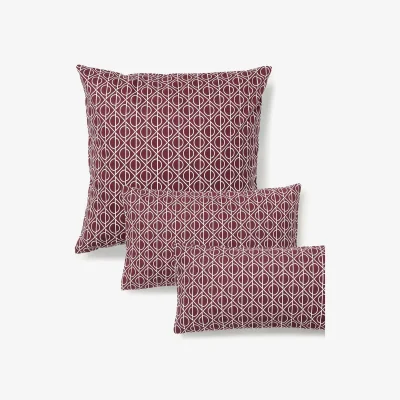 Westwing Geometric Print Cotton Pillowcase Jella