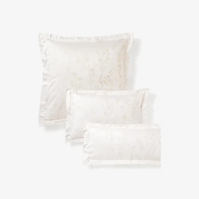 Westwing Cotton Sateen Pillowcase Hurley with Jacquard Pattern
