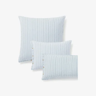 Westwing Washed Linen Pillowcase Telma with Stripes