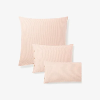Westwing Flannel Pillowcase Javon with Fine Stripes