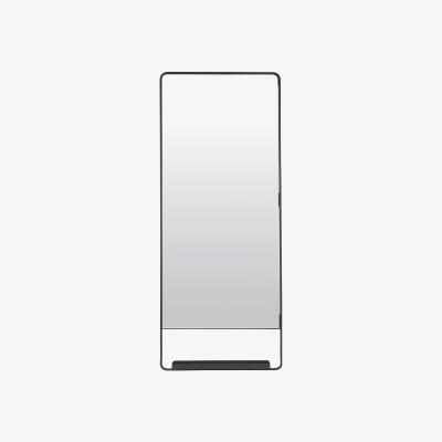 Amara House Doctor - Chic Mirror with Shelf - Black - 45x110cm