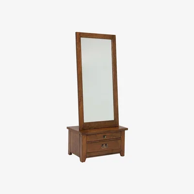 Barker and Stonehouse New Frontier Mango Wood Cheval Mirror, Brown | Barker & Stonehouse