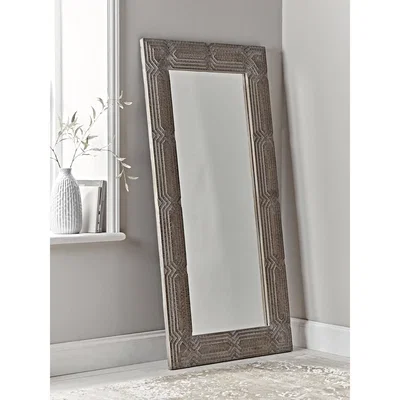 Cox and Cox Whitewashed Full Length Mirror