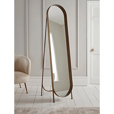 Cox and Cox Brushed Gold Full Length Mirror