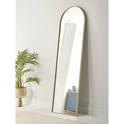 Cox and Cox NEW Slim Arch Mirror - Soft Gold