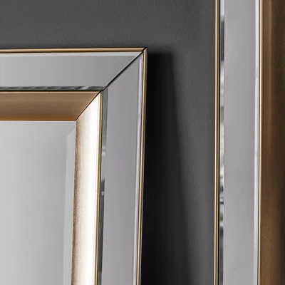 Dunelm Phantom Gold Effect 158x69cm Leaner Mirror Gold Effect