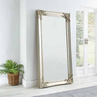 Dunelm Roma Leaner Mirror 177x91cm Silver Effect Silver Effect