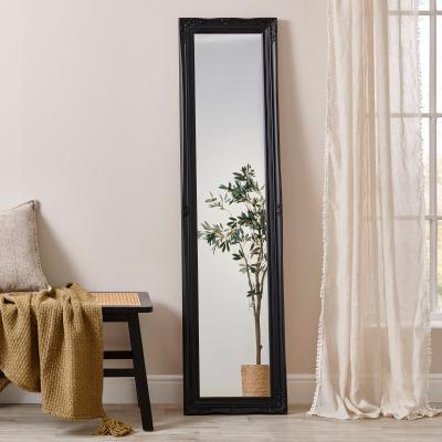 Dunelm Swept Leaner Small Mirror Black