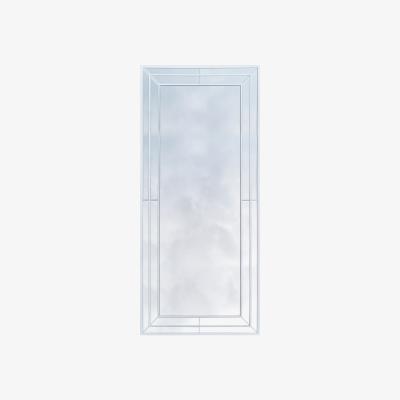 Dunelm Double Edge Frame Leaner Mirror 180x80cm White