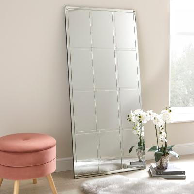 Dunelm Luxe Window Leaner Mirror 70x150cm Silver Effect