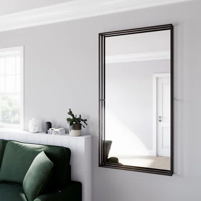 Dunelm London Rectangle Full Length Mirror, 150x80cm Black