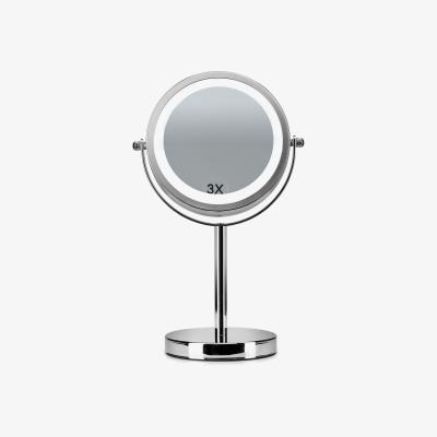 Dunelm Free Standing Light-Up Mirror Silver