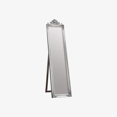 Furniture Village Lambeth Cheval Mirror Silver - Silver