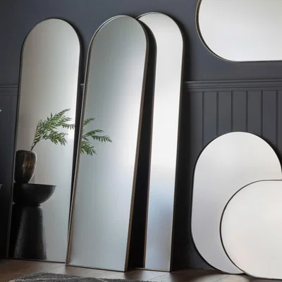 Furniture123 Harlee Arch Mirror Champagne - Caspian House