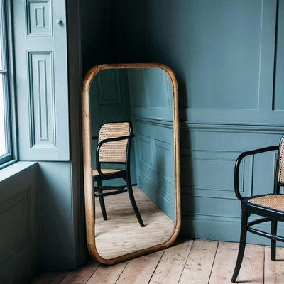 Graham & Green Walter Medium Natural Wood Mirror