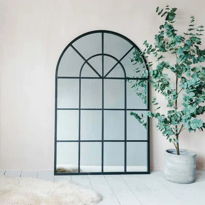 Graham & Green Short Window Pane Mirror