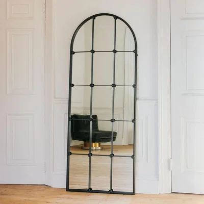 Graham & Green Slim Window Pane Mirror