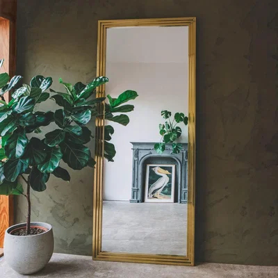 Graham & Green Stepped Gold Mirror