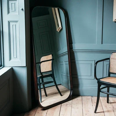 Graham & Green Walter Extra Large Dark Wood Mirror