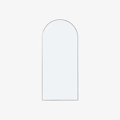 Heal's Heal's Fine Edge Floor Arch Mirror Silver - Heal's UK Furniture
