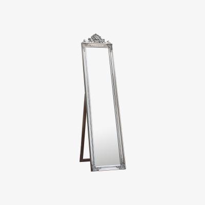 Knees Edgware Extra Large Rectangle Cheval Mirror - Silver
