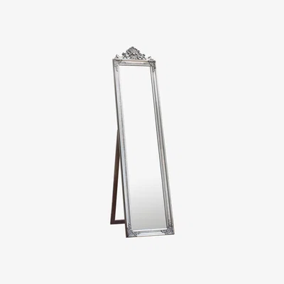 Knees Edgware Extra Large Rectangle Cheval Mirror - Silver