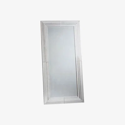 Knees Plympton Extra Large Rectangle Leaner Mirror - Silver