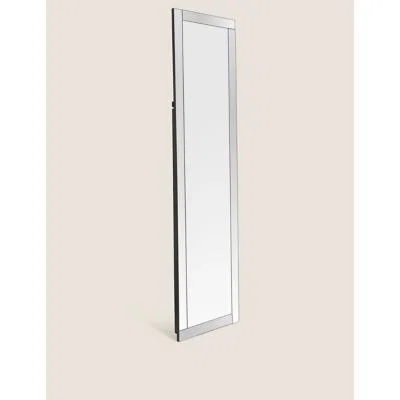Marks & Spencer M&S  Glass Full Length Floor Standing Mirror - Silver, Silver