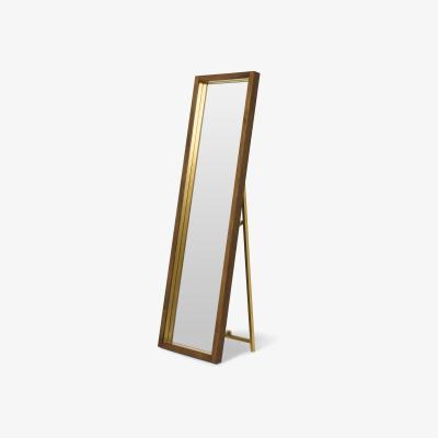 Made.com Emsworth Freestanding Mirror, 160 x 48cm, Mango Wood & Brass