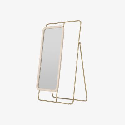 Made.com Dione Full-Length Mirror & Clothes Rail, Mango Wood & Brass