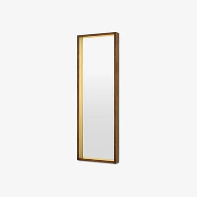 Made.com Emsworth Full Length Mirror 40 x 120cm, Mango Wood & Brass