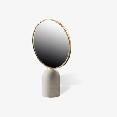 Made in Design Round Free standing mirrors - / Marble by Pols Potten White