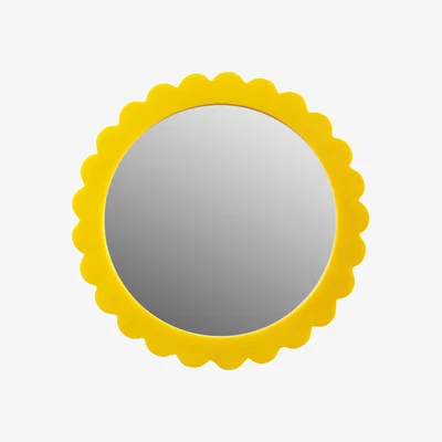 Made in Design Bloom Free standing mirrors - / Ø 17 cm - Polyresin by & klevering Yellow