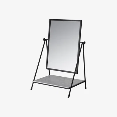 Made in Design Table Mirror Free standing mirrors - / 50s reissue - Marble & steel by Fritz Hansen Black