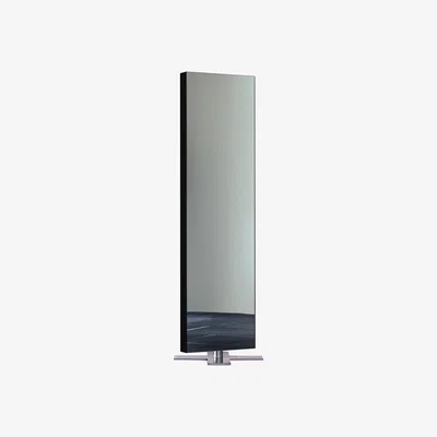 Made in Design Giano Mirror with base - Floor version by Glas Italia Black