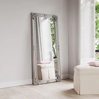 Oak&More Mona Large Silver Wooden Mirror