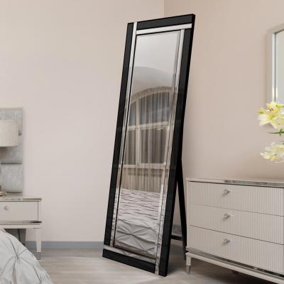 Olivia's Olivia's Arton Free Standing Cheval Mirror in Black - 170 x 58cm