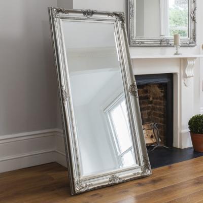 Olivia's Gallery Direct Harrow Leaner Mirror Silver