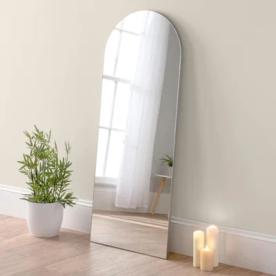 Olivia's Olivia's Cora Full Length Arched Mirror in Silver - 150x60cm