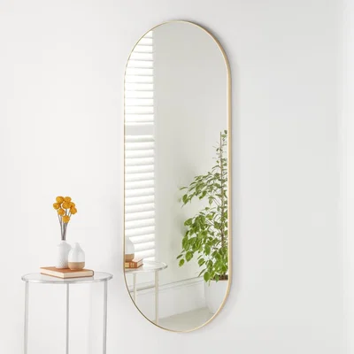 Olivia's Olivia's Andora Oval Wall Mirror in Gold