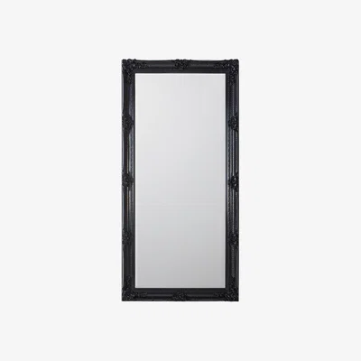 Perch and Parrow Clarissa Standing Mirror in Black