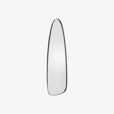 Perch and Parrow Blair Pewter Full Length Wall Mirror