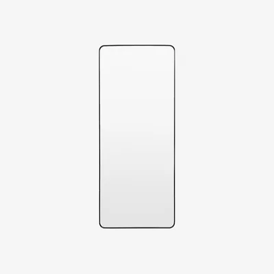 Perch and Parrow Glimpse Leaner Mirror in Black