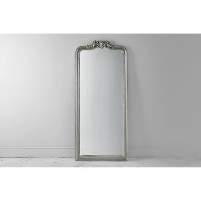 Perch and Parrow Austin Standing Mirror in Silver