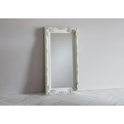 Perch and Parrow Victoria Standing Mirror in Cream