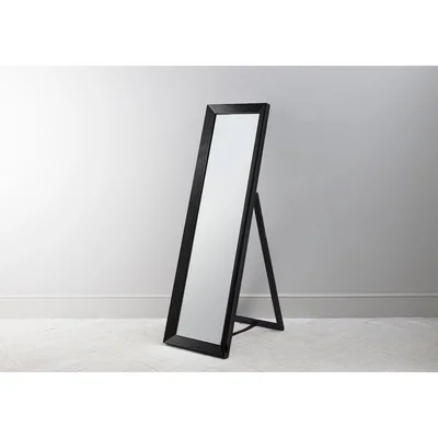 Perch and Parrow Skylar Cheval Mirror in Black