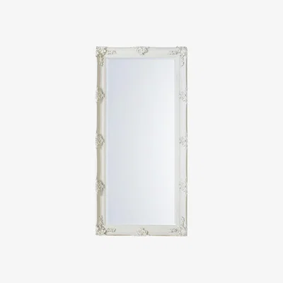Perch and Parrow Clarissa Standing Mirror in Cream