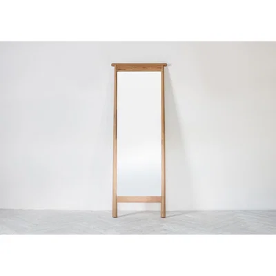 Perch and Parrow Rebecca Oak Standing Mirror
