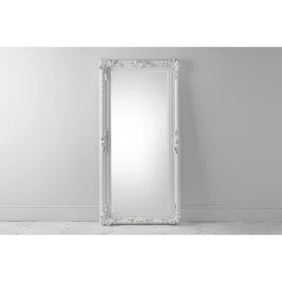 Perch and Parrow Phillip Standing Mirror in White