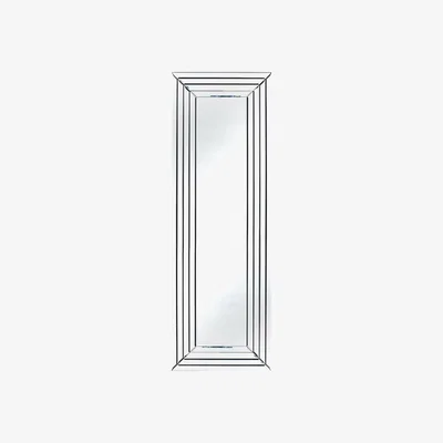 Pagazzi Art Deco Oblong Panelled Leaner Mirror